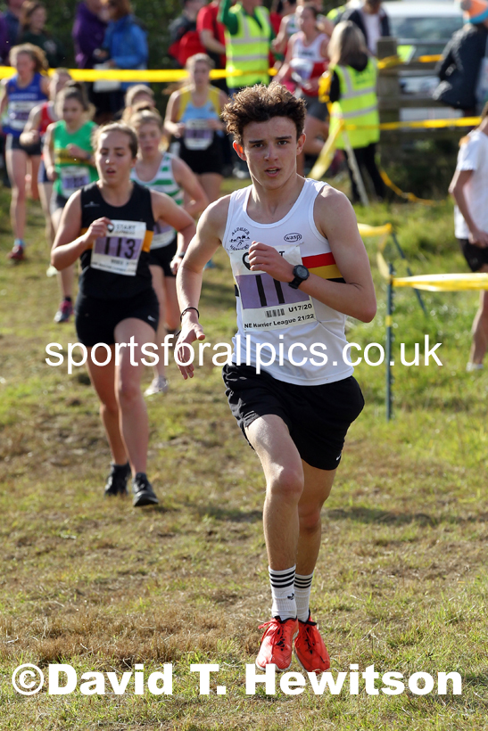 Mens under-17s 2021 North Eastern Harrier League, Druridge Bay. Photo: David T. Hewitson/Sports for All Pics